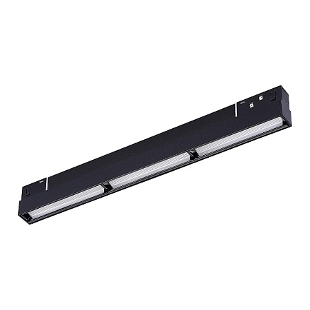 Магнитный трековый светильник Черный LED 1*18W 4000K 1 100Lm Ra>90 120° IP20 L330xW22xH ST804.446.18 - фото