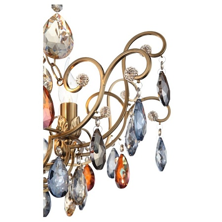 Люстра подвесная ST-Luce Бронза/Мульти E14 8*40W SL421.303.08 - фото