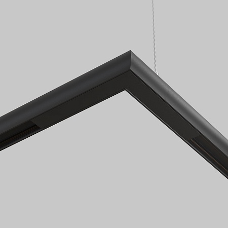 Коннектор угловой круглый Basity, черный - фото