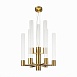 Люстра подвесная ST-Luce Латунь/Прозрачный GU10 9*5W SL1229.303.09 - фото