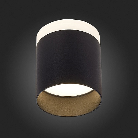 Светильник потолочный Черный LED 1*12W 4000K 936Lm Ra>80 120° IP20 D100xH90 170-240V ST102.442.12 - фото