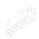 Slim Magnetic Трековый светильник 6W 4000K Artas чёрный/золото 85101/01 85101/01 Elektrostandard - фото