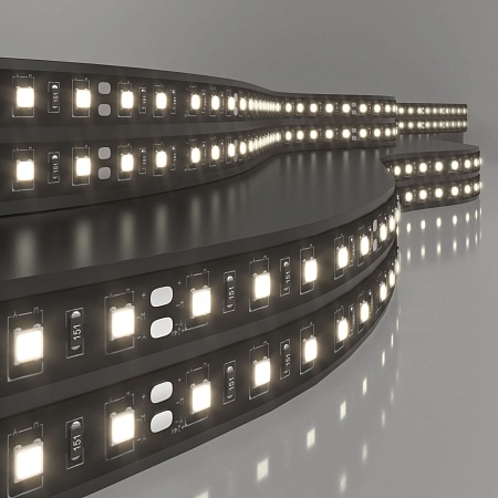 Светодиодная лента 120 Led 9,6 Вт IP20, 4200K дневной белый, 5 м 2835 24V 120Led 9,6W IP20 Black Elektrostandard - фото