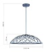 Светильник подвесной ST-Luce Синий/Синий LED 1*20W 3000K SL6016.703.01 - фото