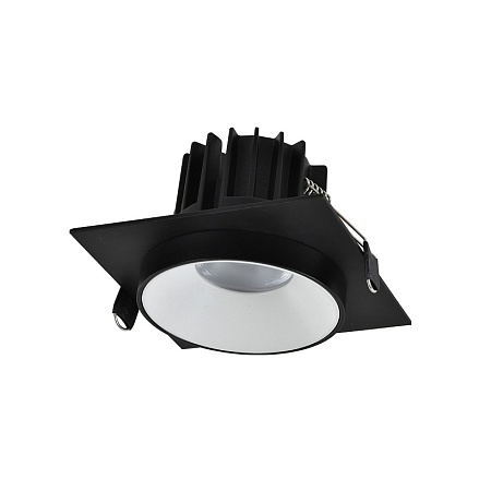 Св-к встр. Черный, Белый LED 1*10W 4000K 700Lm Ra>90 36° IP44 D79xH61 85-265V ST758.448.10 - фото