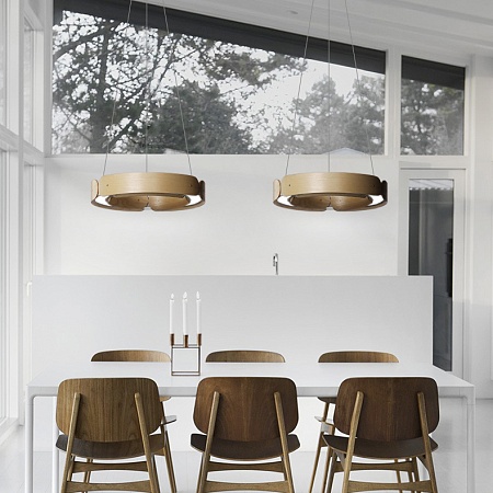 Подвесной Кольцевой Светильник Range 1 D70 Red Wood Imperiumloft 195536-26 - фото