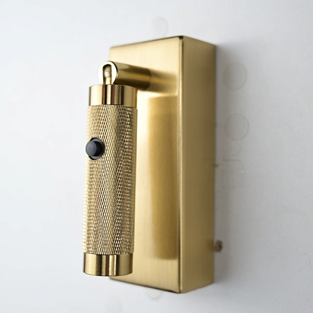 Бра Chelsom Wall Led Knurl Brass Imperiumloft 144237-22 - фото