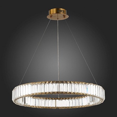Люстра подвесная ST-Luce Латунь/Прозрачный LED 1*40W 4000K SL1622.363.01 - фото