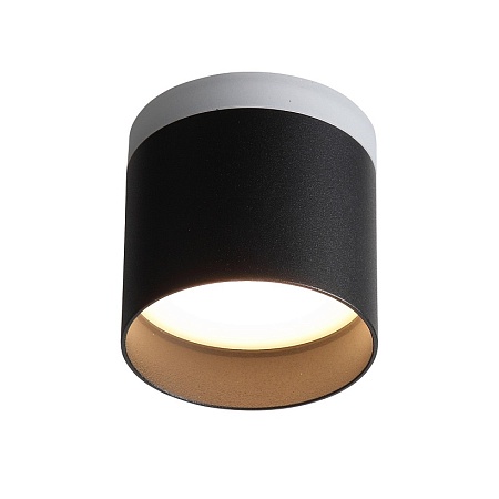Светильник потолочный Черный LED 1*9W 3000K 702Lm Ra>80 120° IP20 D79xH75 170-240V ST102.402.09 - фото