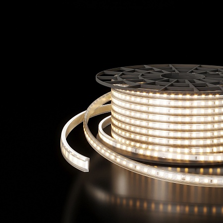 Светодиодная лента 220 В 18 Вт/м 180 Led/м 2835 IP65, дневной белый 4200К, 50 м Лента светодиодная 220V 18W 180Led 2835 двухрядная IP65 дневной белый, 50 м Elektrostandard - фото