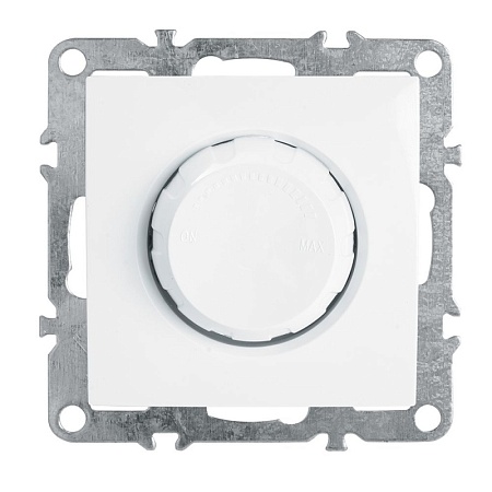 Выключатель диммирующий (механизм), STEKKER, PSW10-9106-01, 250В, 650W, серия Эрна, белый - фото