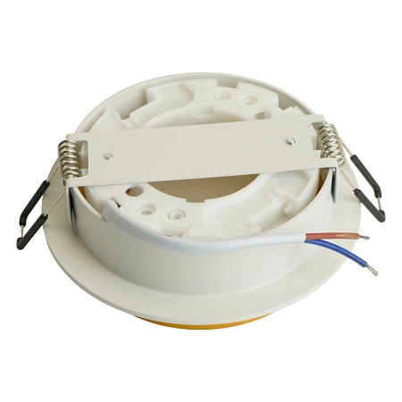 Светильник встраиваемый Feron DL507 потолочный GX53 белый + золото круг - фото