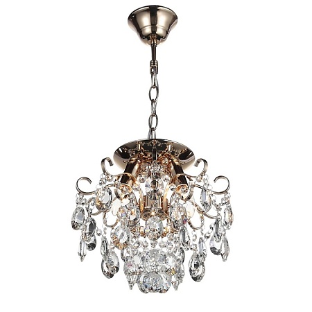 Люстра подвесная ST-Luce Золотистый/Прозрачный E14 3*40W SL846.202.03 - фото