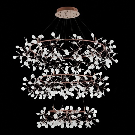 Люстра подвесная ST-Luce Медный/Белый LED 486*0,5W 3500K (из 3-х коробок) SL379.203.486 - фото