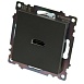 Розетка HDMI 2.1, Type A (механизм), серия Катрин, графит, GLS00-7118-06 - фото