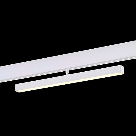 Магнитный трековый светильник Белый LED 1*12W 4000K 850Lm Ra>90 120° IP20 L405xW22,5xH9 ST802.546.12 - фото