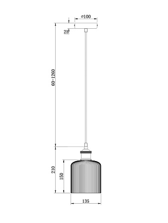 Подвесной светильник Freya Delta FR9005PL-01GB - фото