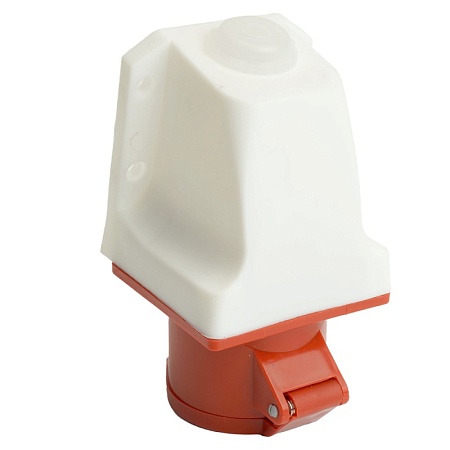 Розетка стационарная ST-114 16А 380В 3P+PE IP44, RST16-114-44, Stekker - фото