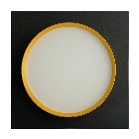 Светильник встраиваемый Feron DL506 потолочный GX53 черный + золото квадрат - фото