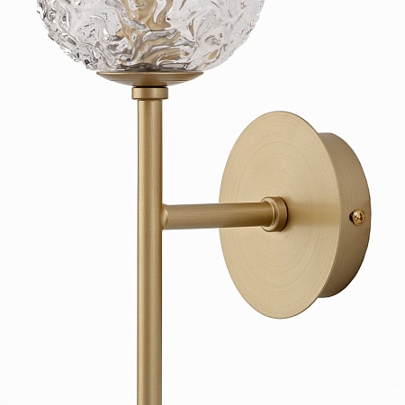 Светильник настенный ST-Luce Золотистый/Прозрачный G9 LED 1*5W SL1152.201.01 - фото