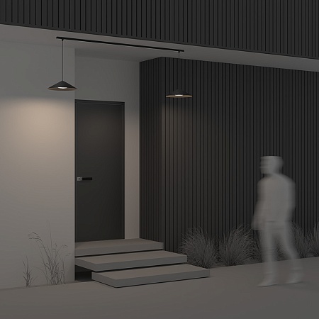 Уличный трековый светильник Outdoor O-TR01-1-P-12WB3K - фото