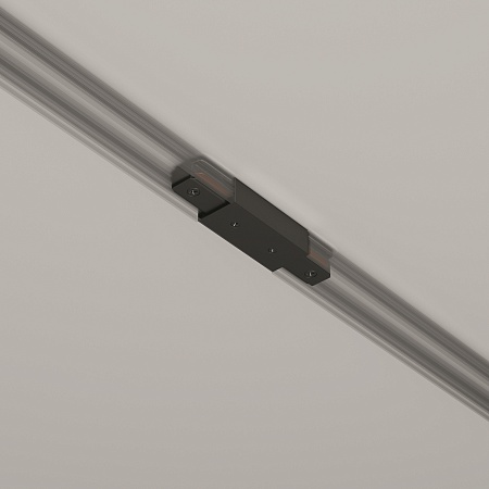 Прямой коннектор питания с вводом питания Unity черный - фото