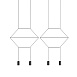 Подвесной Светильник Via Wireflow Polyhedral 4 Lineal Pendant Light Imperiumloft 144326-22 - фото