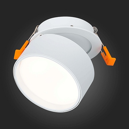 Встраиваемый поворотный светильник Белый LED 1*9W 4000K 720Lm Ra>90 120° IP20 D85xH68 1 ST651.548.09 - фото