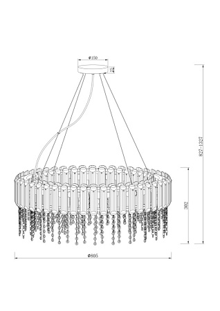 Подвесной светильник Maytoni Hail MOD097PL-12CH - фото
