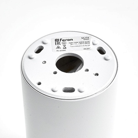 Светильник потолочный Feron ML174 MR16 GU10 35W 230V, белый - фото