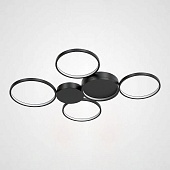 Потолочная Люстра В Виде Колец Twine 5 Rings Black Imperiumloft 204613-26