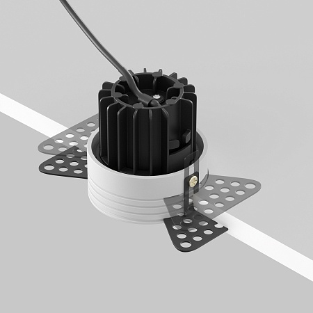 Встраиваемый светильник Technical Round DL058-7W4K-TRS-B - фото