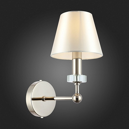 Светильник настенный ST-Luce Никель/Белый E14 1*40W SL1755.151.01 - фото