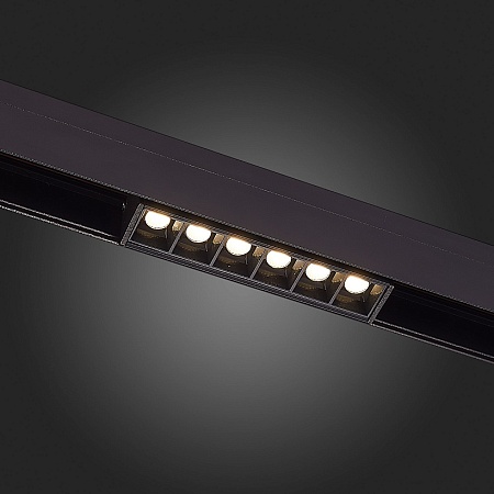 Магнитный трековый светильник Черный LED 1*6W 4000K 532Lm Ra>90 36° IP20 L115xW22xH44 4 ST361.446.06 - фото