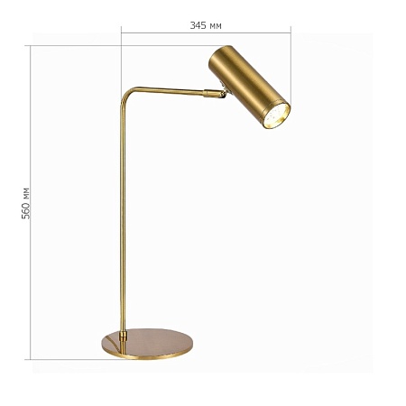 Прикроватная лампа ST-Luce Латунь/Латунь LED 1*3W 3000K SL1006.204.01 - фото