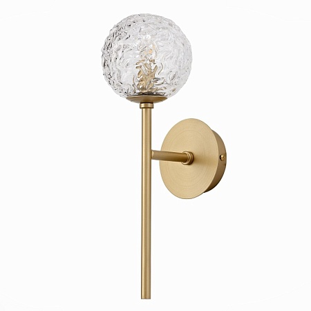 Светильник настенный ST-Luce Золотистый/Прозрачный G9 LED 1*5W SL1152.201.01 - фото