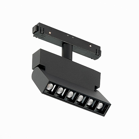 Магнитный трековый светильник Черный LED 1*6W 3000K 532Lm Ra>80 36° IP20 L120xW22xH134 ST362.436.06 - фото