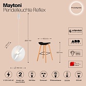 Подвесной светильник Maytoni Reflex MOD154PL-L6W3K