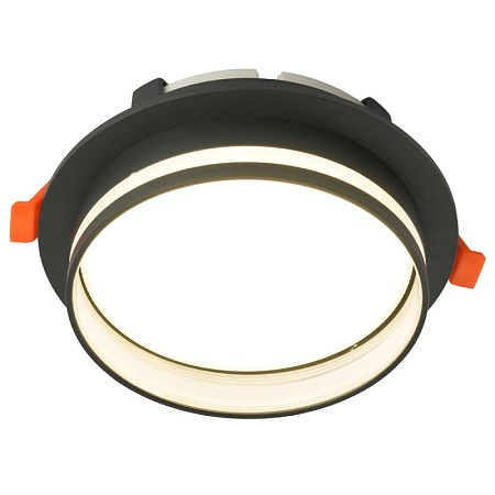 Светильник встраиваемый Feron DL702 LUNA потолочный GX70 черный круг - фото