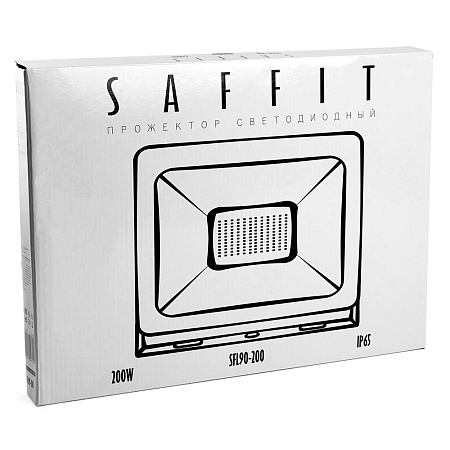 Светодиодный прожектор SAFFIT SFL90-200 IP65 200W 6400K черный - фото