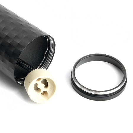 Светильник потолочный Feron ML1878 Barrel PIXEL Levitation на подвесе  MR16 35W 230V, чёрный 55*200 - фото