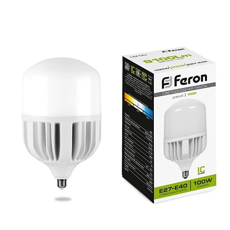 Лампа светодиодная Feron LB-65 E27-E40 100W 175-265V 4000K - фото