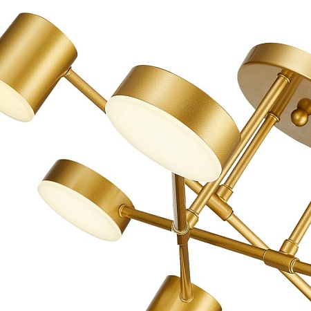 Светильник потолочный Золотистый/Золотистый LED 6*7W 4000K SLE201022-06 - фото