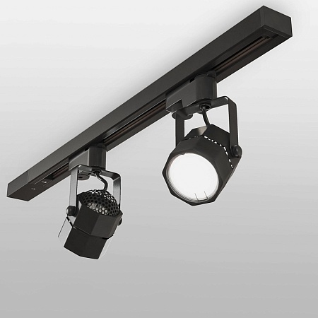 Трековый светильник для однофазного шинопровода Robi GU10 Черный MRL 1004 - фото