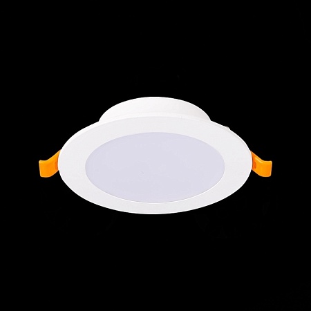 Св-к встр. Белый LED 1*8W 4000K 640Lm Ra80 110° IP20 D120xH30 220-240V ST210.548.08 - фото