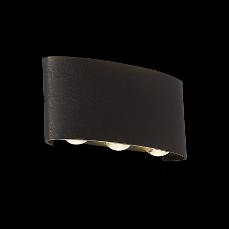 Светильник уличный настенный ST-Luce Черный кварцевый LED 6*1W 4000K SL089.401.06 - фото