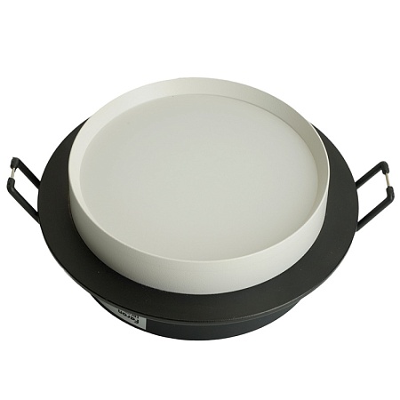 Светильник встраиваемый Feron DL507 потолочный GX53 черный + белый круг - фото