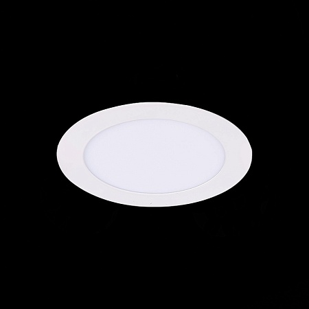 Св-к встр. Белый LED 1*8W 3000K 640Lm Ra80 110° IP20 D120xH30 220-240V ST210.538.08 - фото
