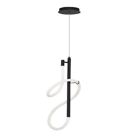 Светильник подвесной ST-Luce Черный/Белый LED 1*16W 3000K SL6102.403.16 - фото