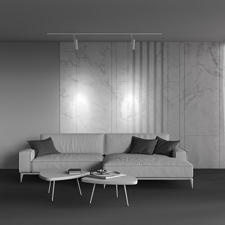 Трековая система Technical встраиваемая однофазная (220 Вольт) белая 200x200 TS-R-200-TR005-1-GU10-W